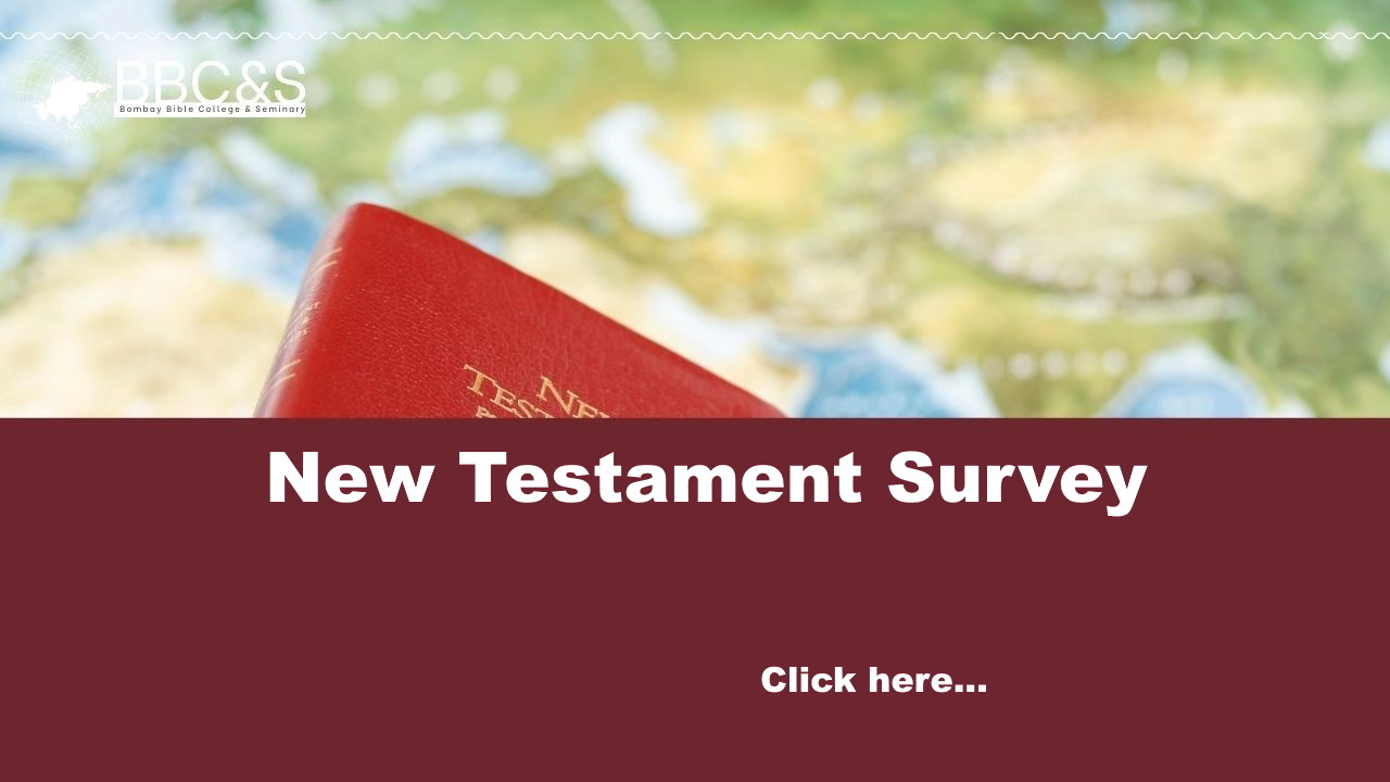 New Testament Survey
                    